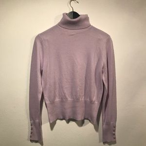 Lavender Turtleneck Sweater